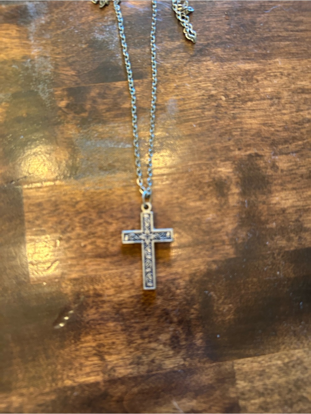 Premier Designs Silver-Tone Cross Pendant Necklace